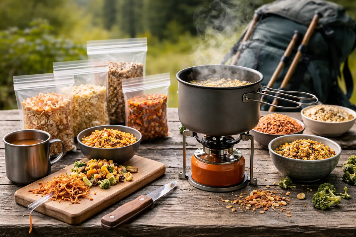 Comment préparer des repas en randonnée avec des aliments déshydratés