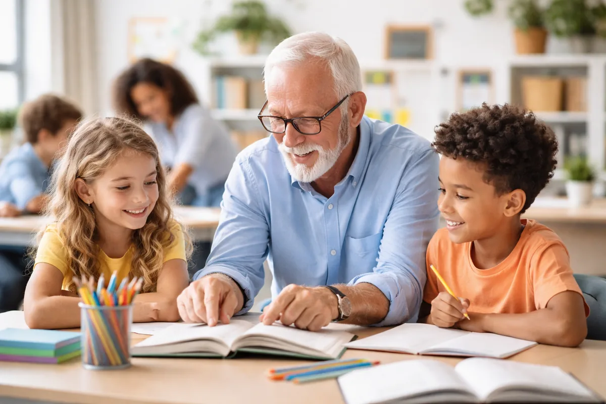 Les bénéfices des échanges intergénérationnels dans l'éducation