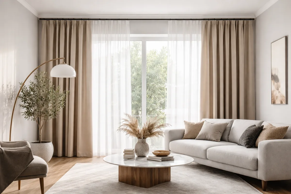 Comment choisir des rideaux adaptés à un salon moderne